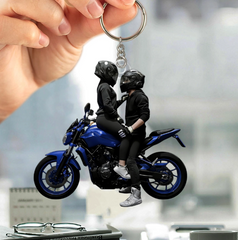 Brelok dla pary motocyklistów – spersonalizowany prezent dla miłośników motocykli