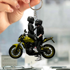 Brelok dla pary motocyklistów – spersonalizowany prezent dla miłośników motocykli